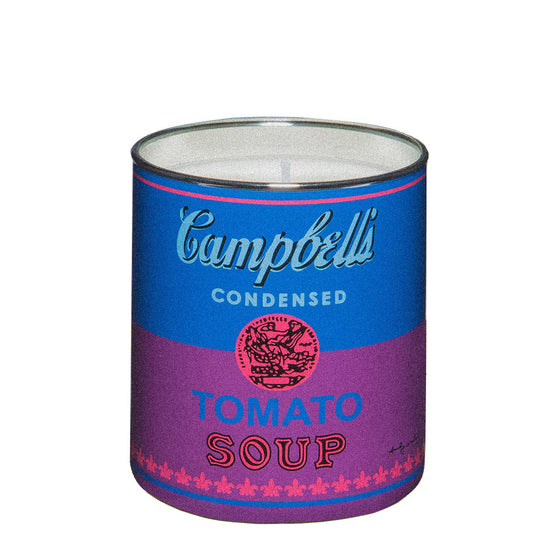 Andy Warhol Blue/Purple Campbell Candle